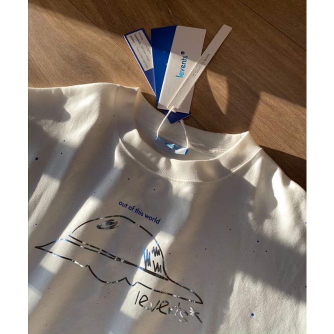 + LEVENTS® SPACESHIP GALAXY TEE BLACK/WHITE