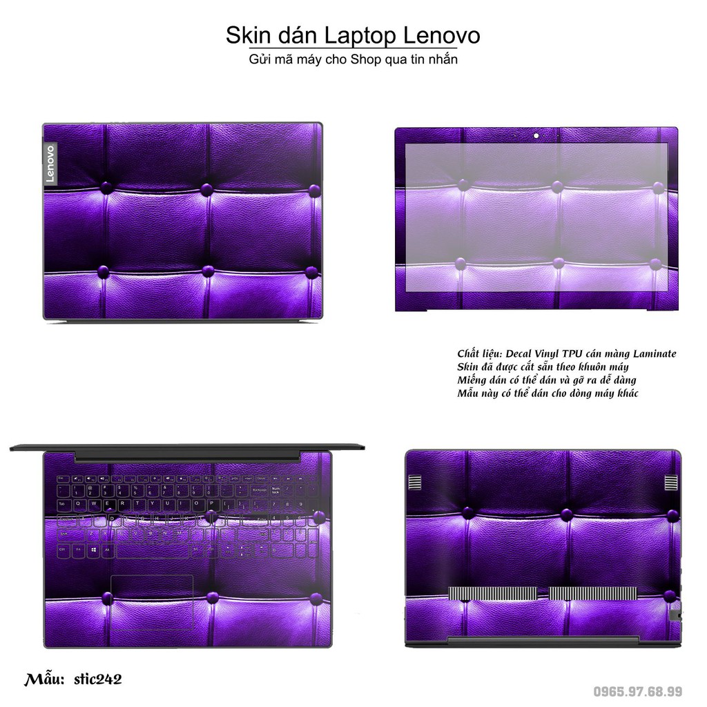 Skin dán Laptop Lenovo in hình Hoa văn sticker nhiều mẫu 39 (inbox mã máy cho Shop)