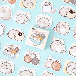 Hộp 45 sticker Chubby chuột béo ú siêu cute 🐭