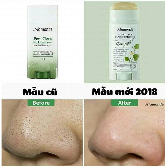 [SALE] [CAM KẾT 100% CHÍNH HÃNG] Thanh lăn mụn đầu đen MAMONDE PORE CLEAN BLACKHEAD STICK Hàn Quốc 18gr