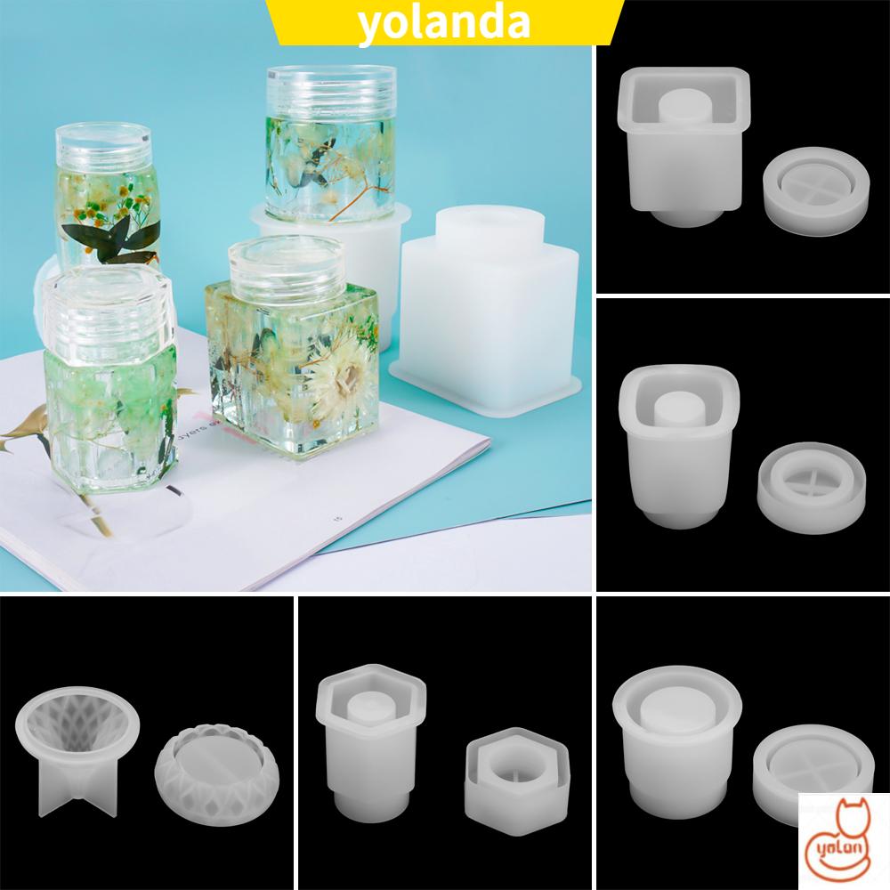 ☆YOLA☆ Gift Sealed Bottle Resin Moulds Making Props Silicone Storage Box Molds DIY Epoxy Home Decoration Hand Made Tool Jewelry Case|Glue