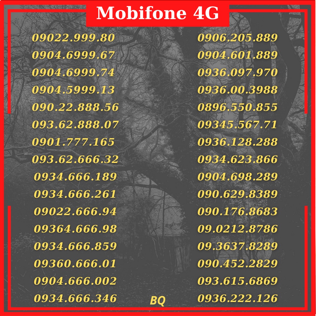 Sim 4g MOBIFONE số đẹp giá rẻ đầu 09. tam hoa 6 8 đăng ký gói cước vào mạng siêu khủng, tỷ gb/ ngày