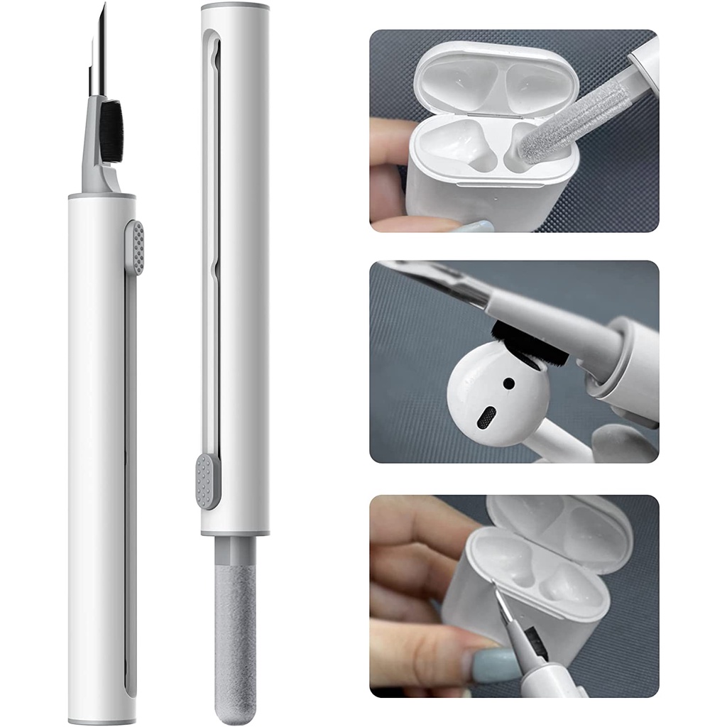 Bộ Dụng Cụ Vệ Sinh Tai Nghe Bluetooth 3 Trong 1 Chuyên Dụng Cho iPhone/Airpods Pro/Samsung