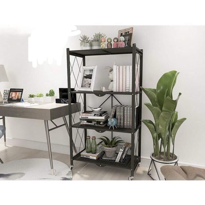Kệ Sắt Để Đồ Gấp Gọn , Giá Dể Đồ Đa Năng Có Bánh Xe Đẩy Cao Cấp