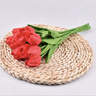 Hoa giả - Hoa tulip lá thẳng PU cao cấp - decor trang trí nhà cửa Lizflower