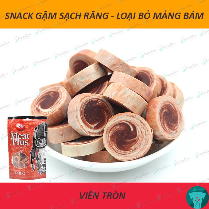 [SẠCH RĂNG]Snack Gặm Sạch Răng Cho Chó, Loại Bỏ Mảng Bám, Snack Bánh Thưởng Cho Thú Cưng. Gói 180gr - JF53