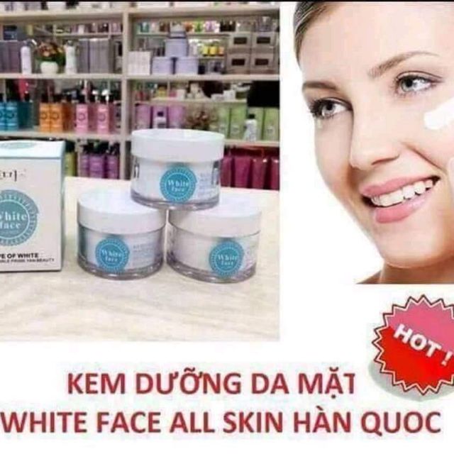 Kem kích trắng white face