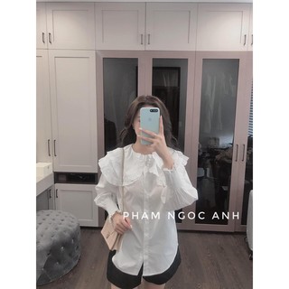 [Ảnh Thật] Áo cổ 2 bèo  -bechuyenquangchau