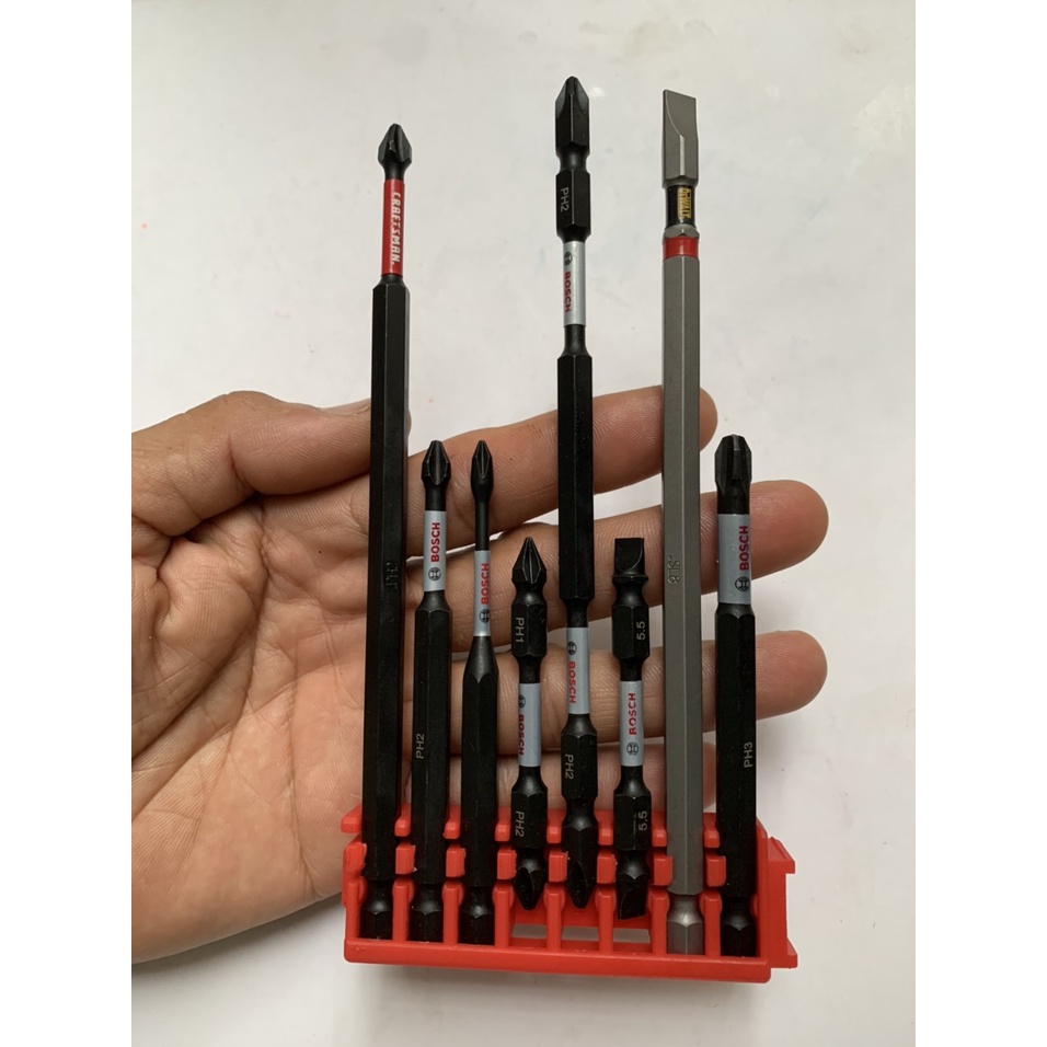 Bộ mũi vít PH1 - PH2 - PH3 - SL8 - mũi vít điện tử chính hãng có từ