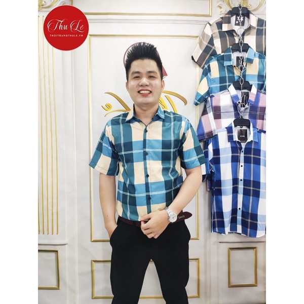 Áo sơ mi nam ca rô giá rẻ trắng đẹp cao cấp công sở Thu Lê CARO Đại | BigBuy360 - bigbuy360.vn