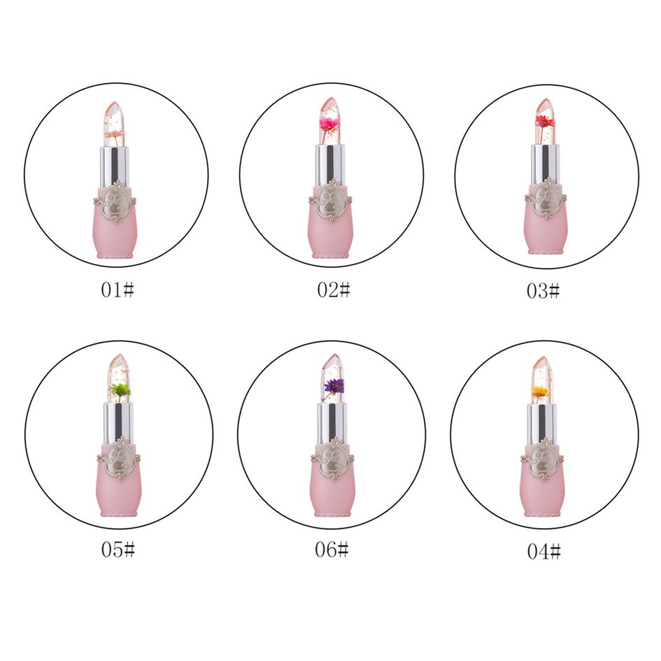 💗Son thạch trong suốt đổi màu có chứa hoa khô trang điểm môi lâu trôi | BigBuy360 - bigbuy360.vn