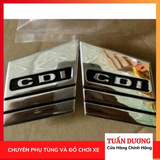 Chữ cdi bắt dải yếm xe dream tem cdi mạ crom lắp cho xe dream các đời - cdi gắn lưỡi trâu dream