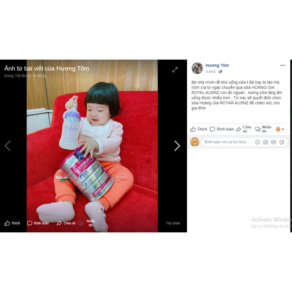 Sữa Bột Hoàng Gia Úc Premium Gold Số 3 Bổ Sung Vitamin, Khoáng Chất Cho Trẻ ROYAL AUSNZ 900g