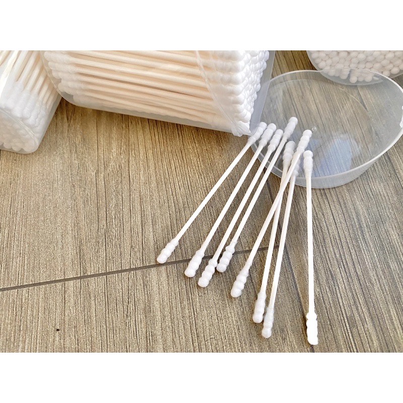 Tăm Bông Trẻ Em Đầu Xoắn Hộp 200 Que