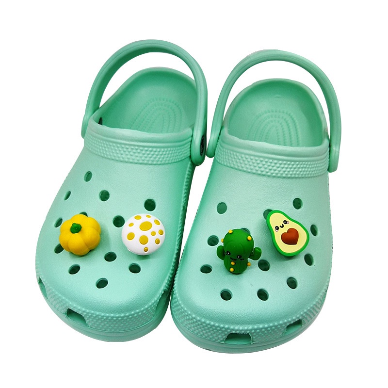 Phụ Kiện Trang Trí Vòng Tay/Túi Xách Bằng Nhựa Pvc Họa Tiết Hoa 3D Dễ Thương