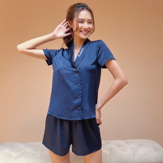 Bộ đồ mặc nhà lụa Satin cao cấp mềm mịn thoáng mát MIALALA 1870 S0122M1131870