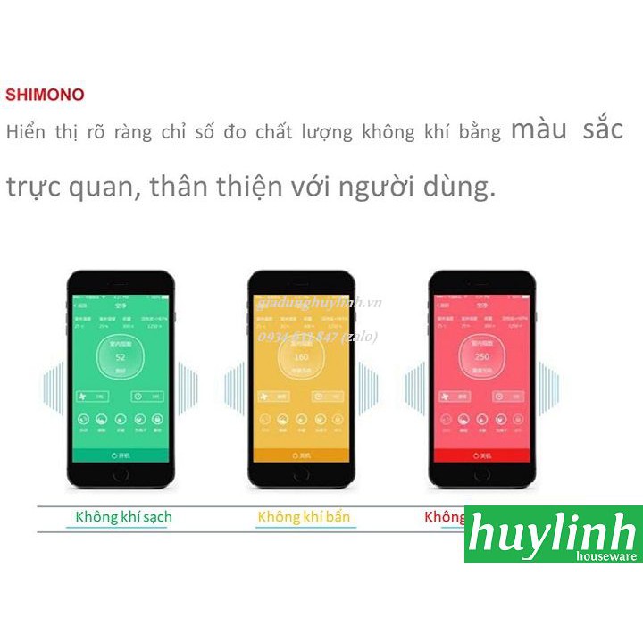 [Mã ELHAMS5 giảm 6% đơn 300K] Máy lọc không khí Shimono SM-AP320CAV - 50m2 - Smartphone