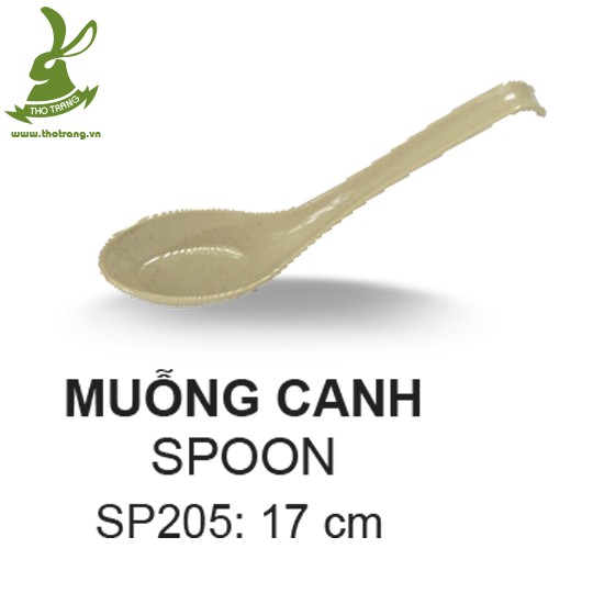 Muỗng canh, cơm màu nâu SP205 S Srithai superware Thái Lan