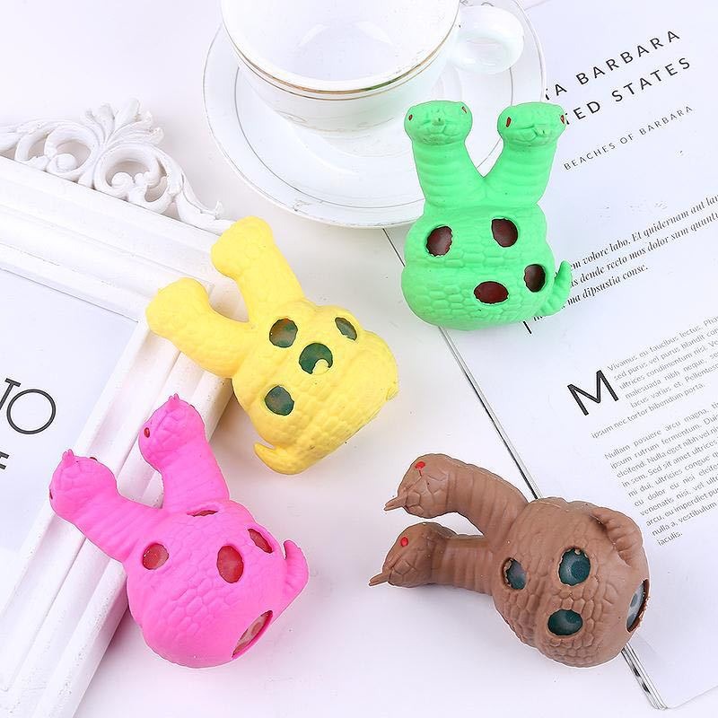 Đồ Chơi Squishy Gudetama hình con RẮN 2 ĐẦU bóp ra hạt nở giải trí mềm mịn siêu đàn hồi ngộ nghĩnh giải tỏa căng thẳng