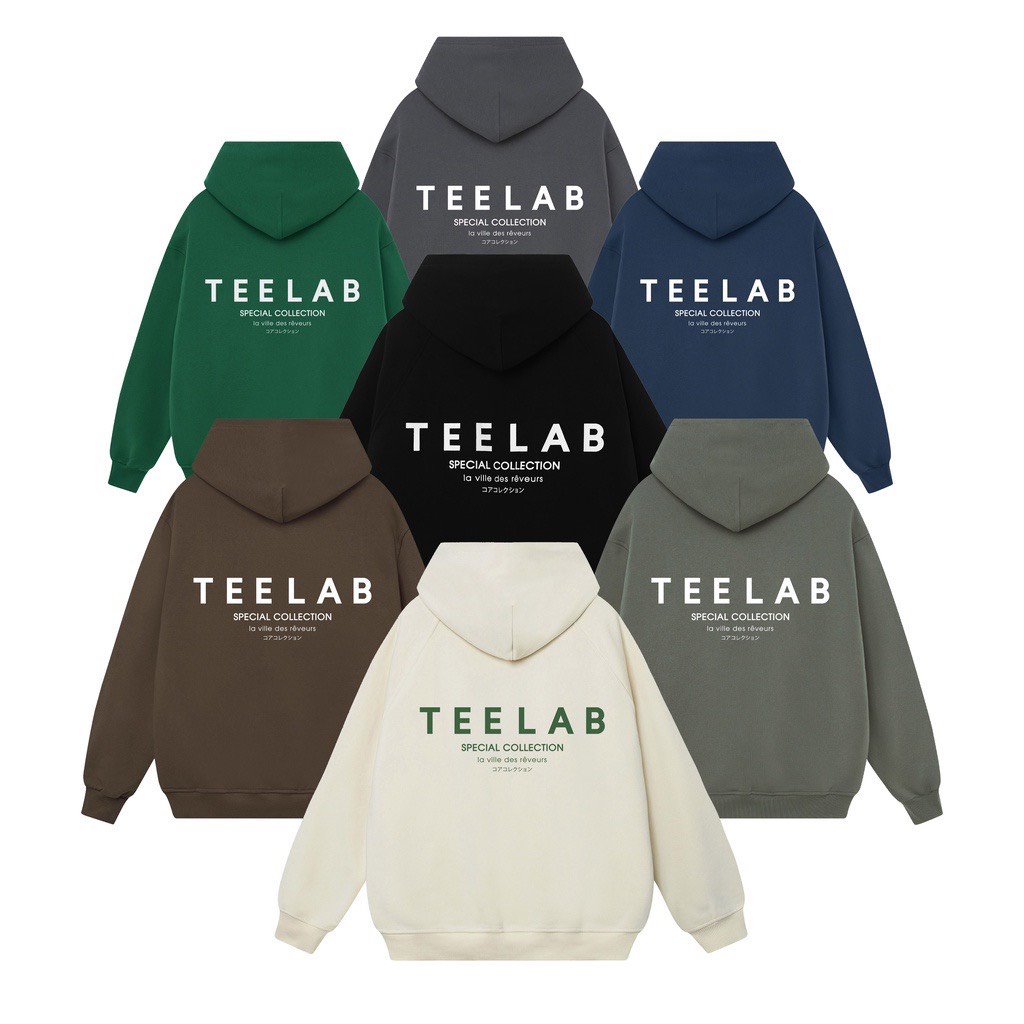 Áo Hoodie TEELAB Màu Be Kem Nỉ Bông Cao Cấp , Áo Khoác Nỉ Unisex Phù Hợp Nam Nữ | BigBuy360 - bigbuy360.vn