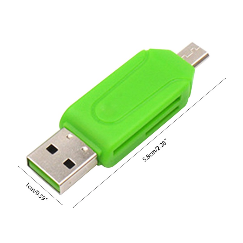 Đầu Đọc Thẻ Nhớ SD TF &amp; Advanced OTG USB 2.0 Thiết Kế Nhỏ Gọn
