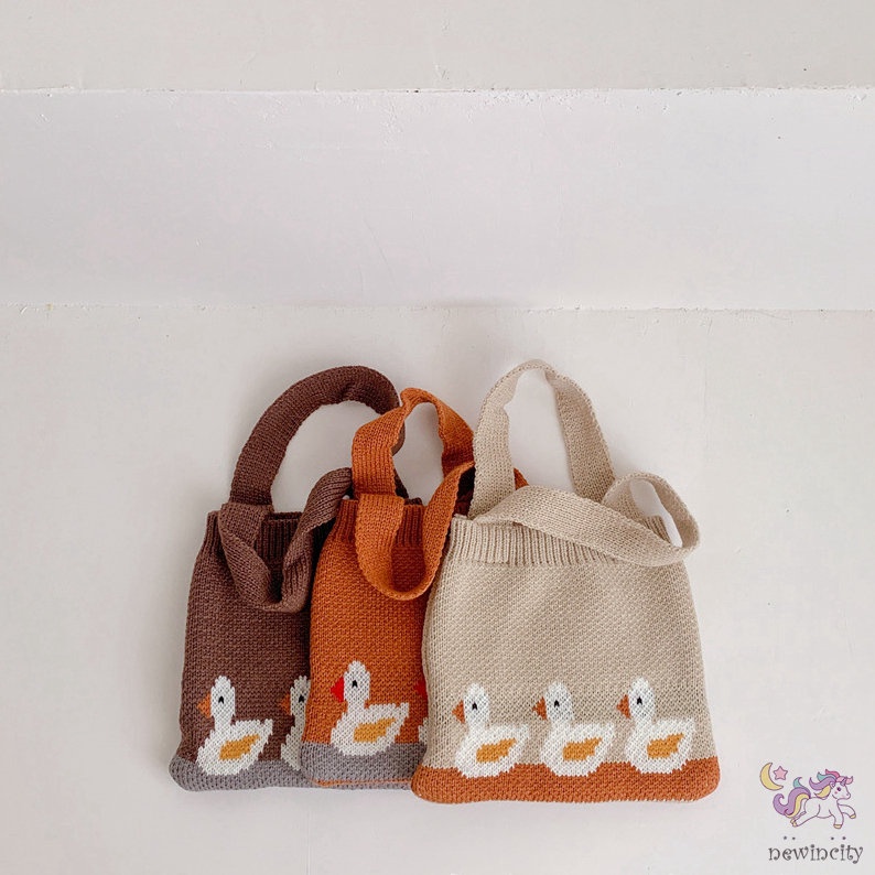 Túi Xách Tay Hoa Văn Hoạt Hình Phong Cách Hàn Quốc Dành Cho Trẻ Nhỏ