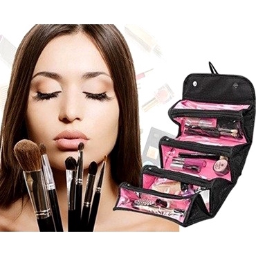 Convenient rollable large cosmetic bag