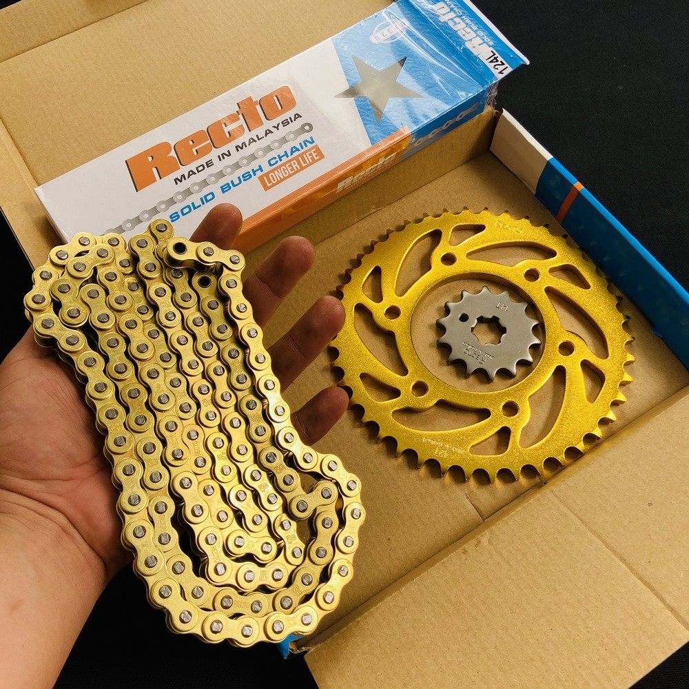 (chú ý) COMBO NHÔNG SÊN DĨA VÀNG 9LY RECTO HÀNG CHUẨN XÀI CHO EXCITER, WINNER, SATRIA, SONIC