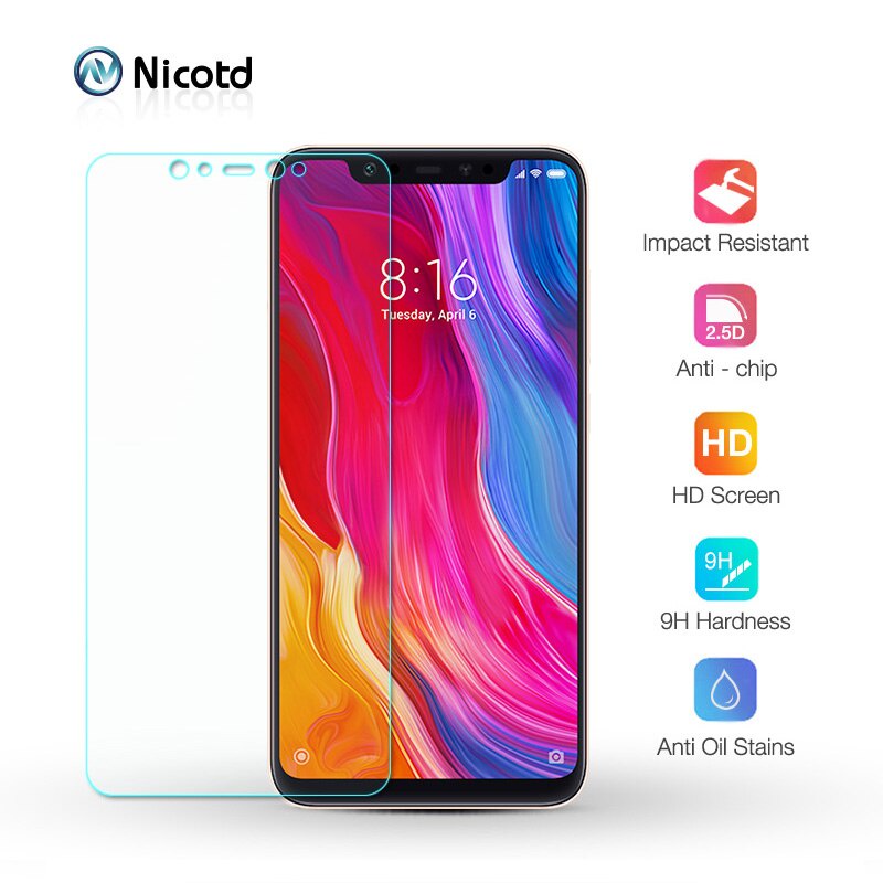 Tempred Glass For Xiaomi 8 8SE 5X Screen Protective Film For Redmi S2 4X 4A 5A Glass Protector For Redmi 6 6A Pro Mi 5X 8