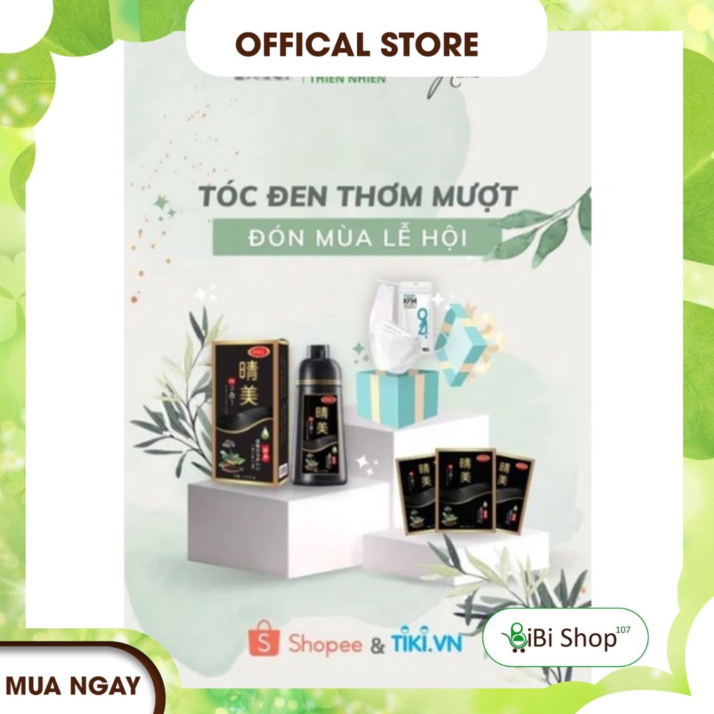 💥💧[MUA 1 TẶNG 3]💥💧Dầu Gội Thảo Dược Phủ Bạc Tóc KOMI Nhật Bản Màu Nâu Đen [CHÍNH HÃNG]💥💧