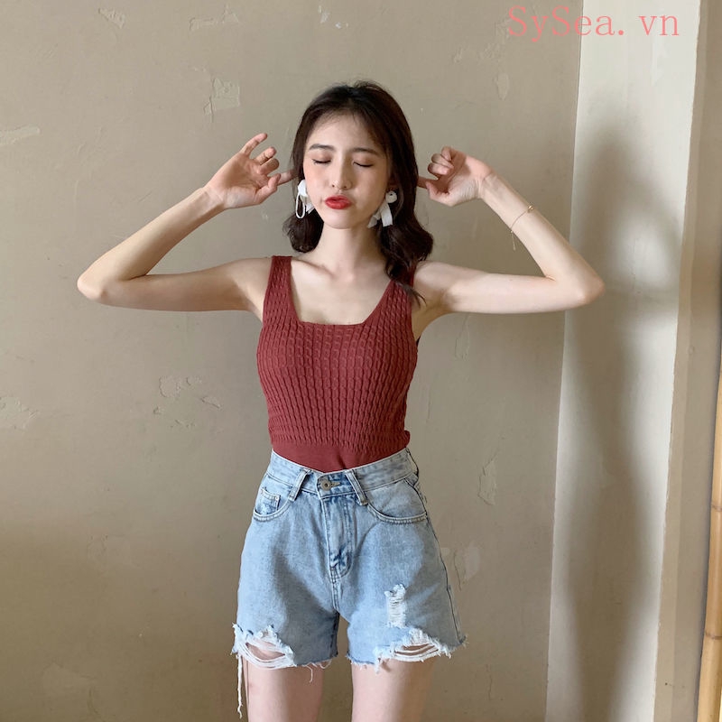 Áo Dây Nữ Cộc Tay Quyến Rũ