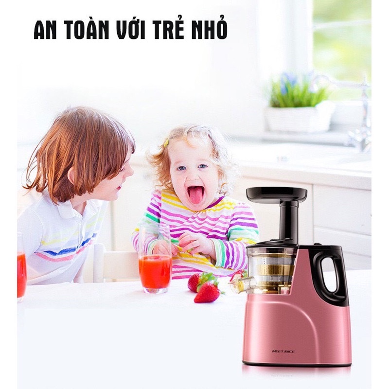 Máy ép chậm SLOW JUICER, Máy ép trái cây- Vắt kiệt bã công suất 150W - Tặng 2 cốc đựng nước  [ Bảo hành 12 tháng]