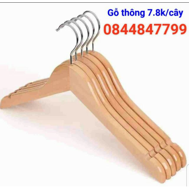 10 cái  móc  gỗ  trẻ   em 75k(7.500đồng /cái)