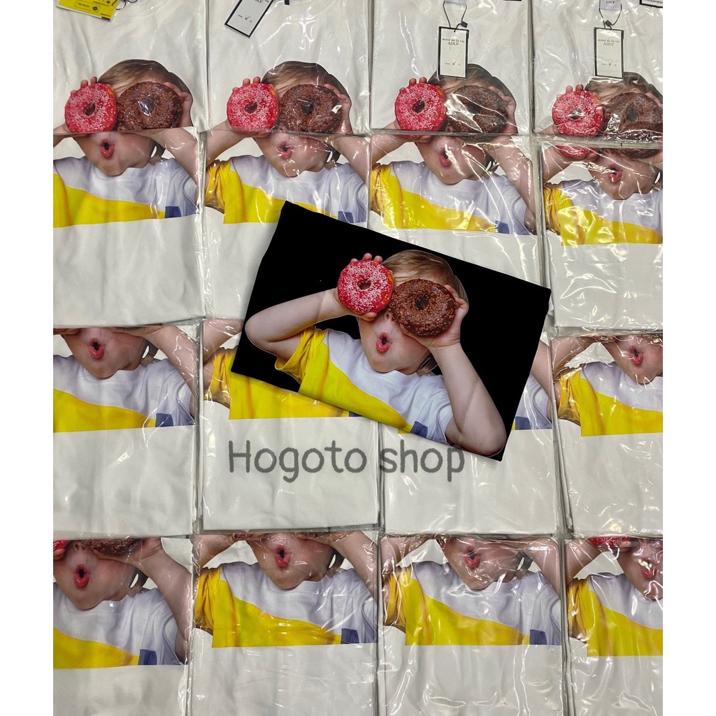 Áo thun tay lỡ ADLV DONUT 1 Hogoto shop , Áo thun unisex nam nữ form rộng oversize chất liệu Cotton | BigBuy360 - bigbuy360.vn