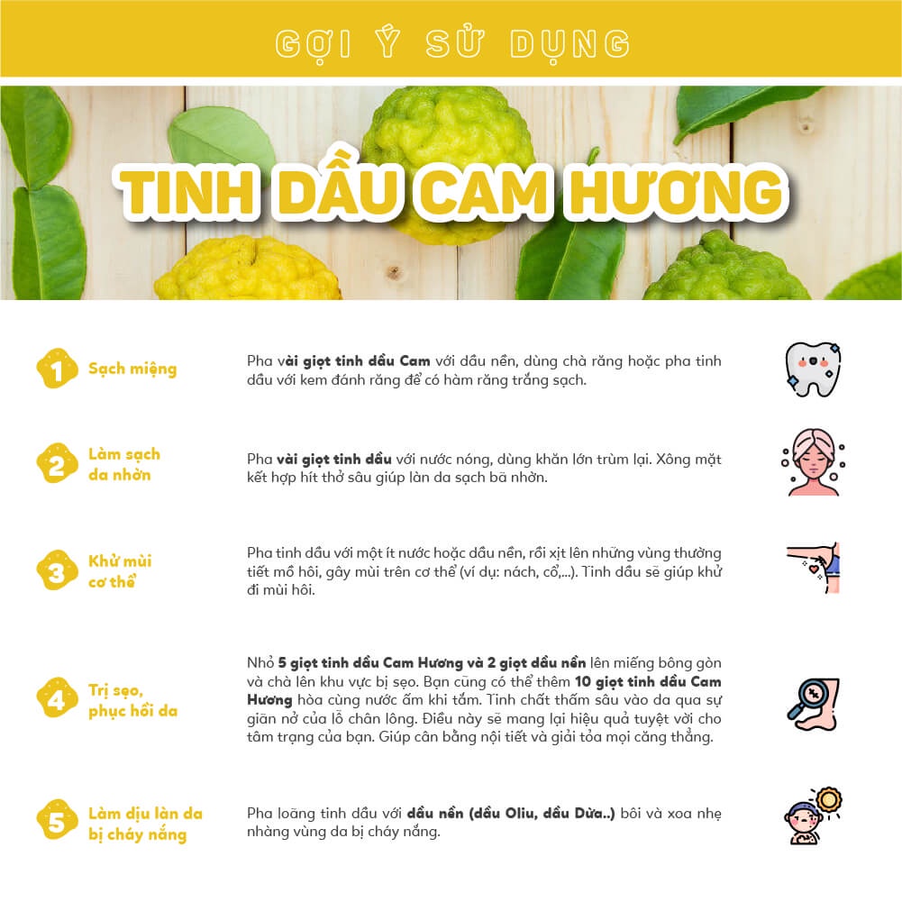 Tinh dầu xông Cam Hương Haeva Cao Cấp, 100% Thiên Nhiên, giúp khử mùi, làm mát không khí, Chai 10ml/30m/100ml