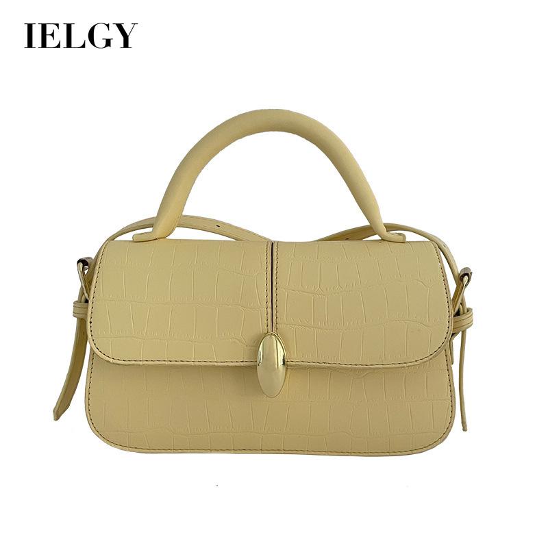 IELGY Túi Đeo Chéo Họa Tiết Vân Đá Có Thể Điều Chỉnh Phong Cách Hàn Quốc Cho Nữ