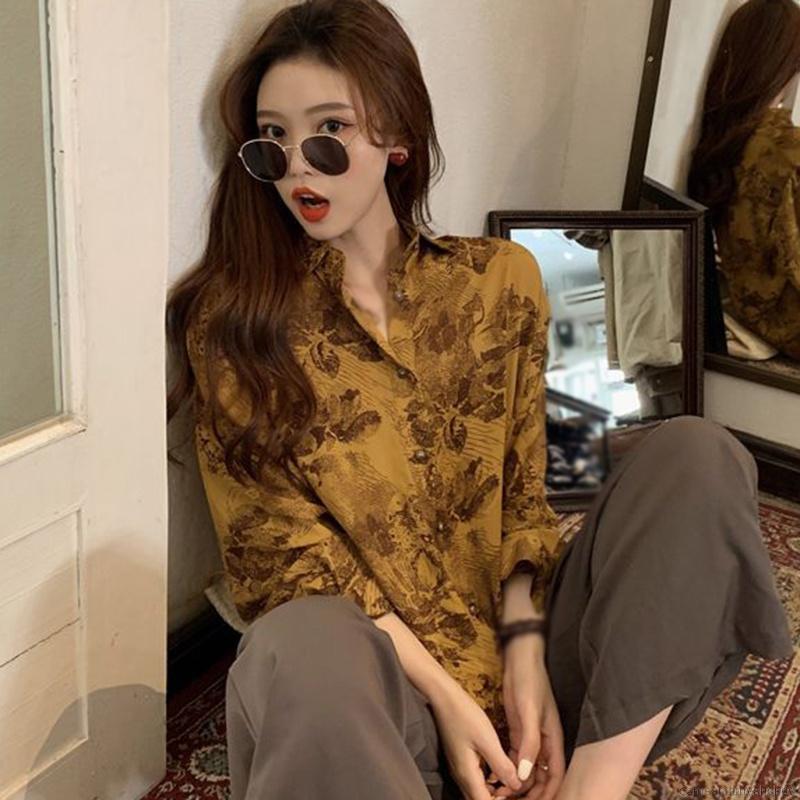 New Korean Retro BF Wind Loose Casual Long Sleeve Shirt | BigBuy360 - bigbuy360.vn