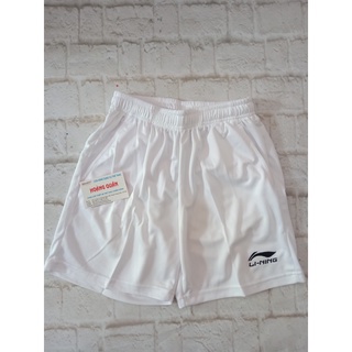 Quần cầu lông nam nữ Lining 9215 trắng, đỏ, vàng