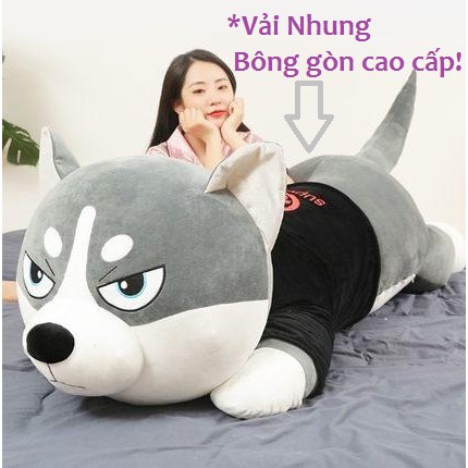 Người yêu không lấy hoàn tiềnGấu bông chó siêu to khổng lồ , chó bông husky alaska chó nhồi bông hàng cao cấp