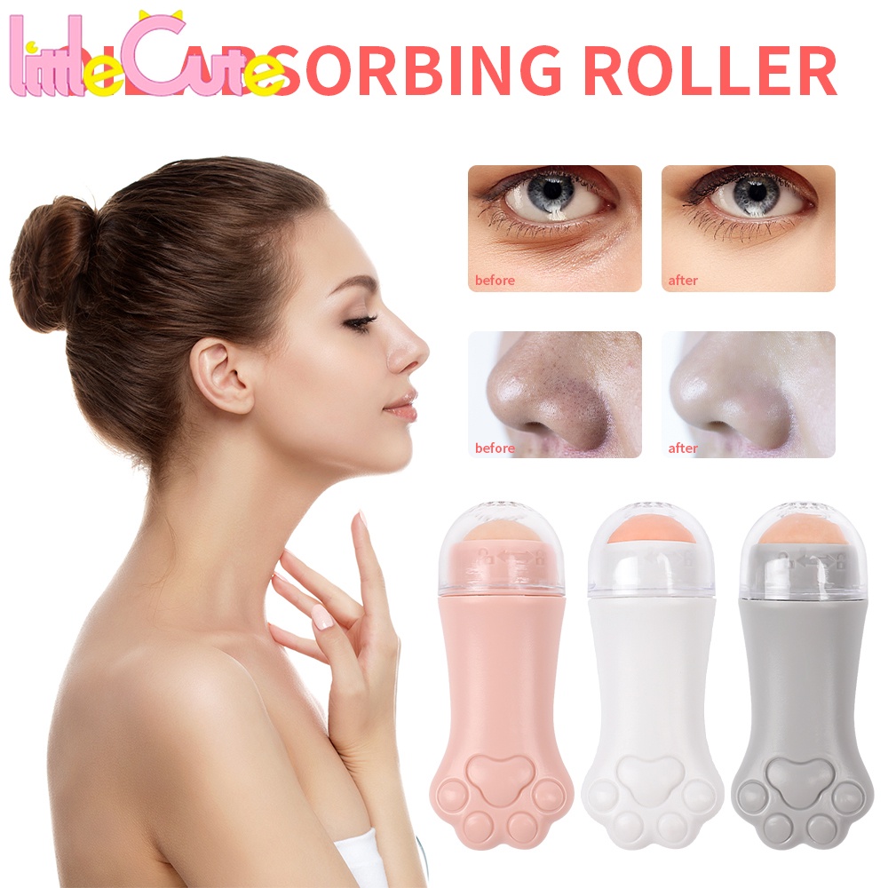 1 Cây Lăn Mặt Đá Núi Lửa/Đá Núi Lửa Mini Hình Bàn Chân Mèo Dễ Thương Nhỏ Gọn Làm Sạch Dầu