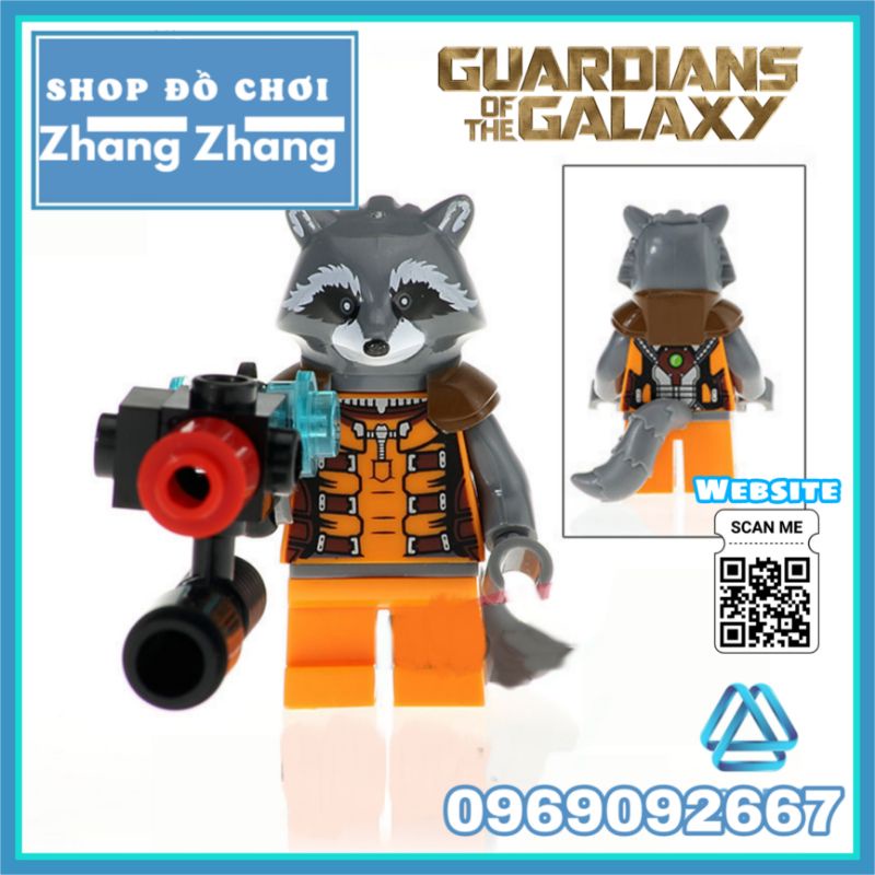 Đồ chơi Xếp hình Rocket Racoon trong The Guardian of Galaxy Minifigures WM284