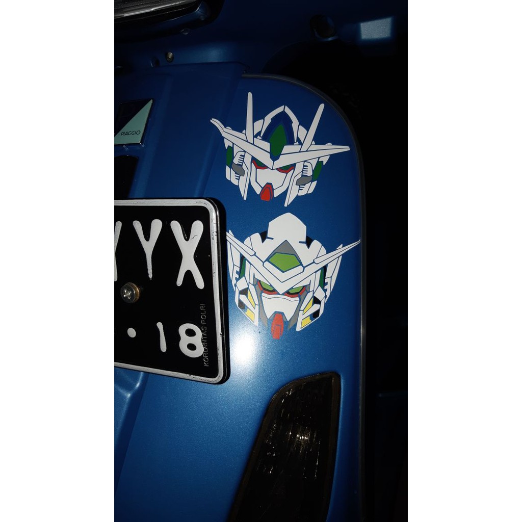 Sticker Dán Hình Gundam Exia