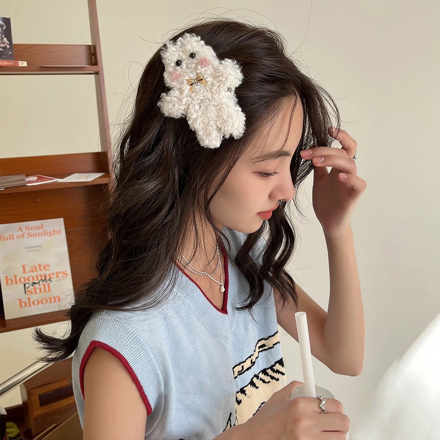 [Magpie] Kẹp Tóc Hoạt Hình Gấu Trúc Dễ Phối Đồ Thời Trang Thu Đông Cho Nữ