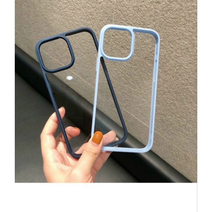 Ốp lưng LIKGUS lưng trong viền màu cho Iphone 13 pro max , 13 pro , 13 ( viền bo)