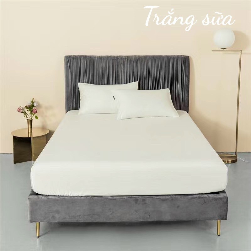 (1) TH Set GA GỐI Lụa tencel trơn 60s cao cấp LIDACO mát lạnh mùa hè