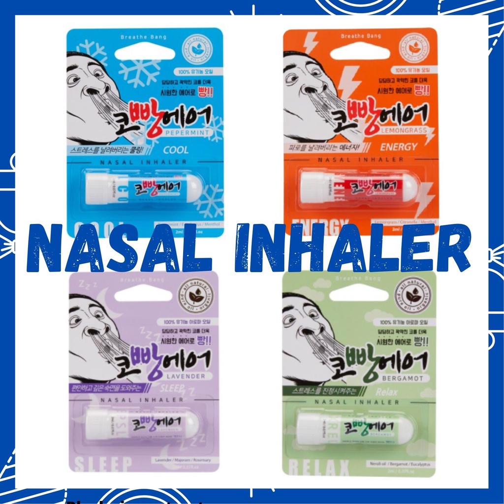 [Kobbang] AIR NASAL INHALER(2ml) Organic Aroma Herbal Portable Soothing