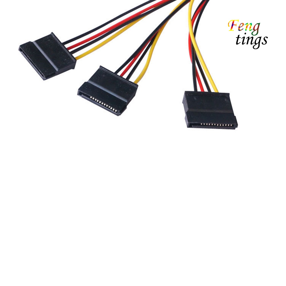 Dây Cáp Chia Ổ Cứng Sata Ide 4pin Sang 3 Cổng