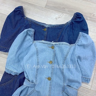 ĐẦM JEANS CỔ U