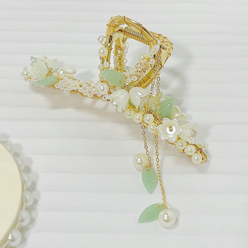 Kẹp Tóc Đính Ngọc Trai Xinh Xắn Chất Lượng Cao Cho Nữ