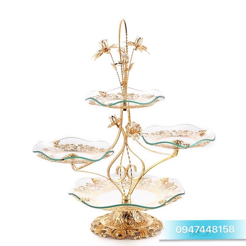 Khay 3 tầng đựng hoa quả, bánh kẹo ( Mẫu 1 )